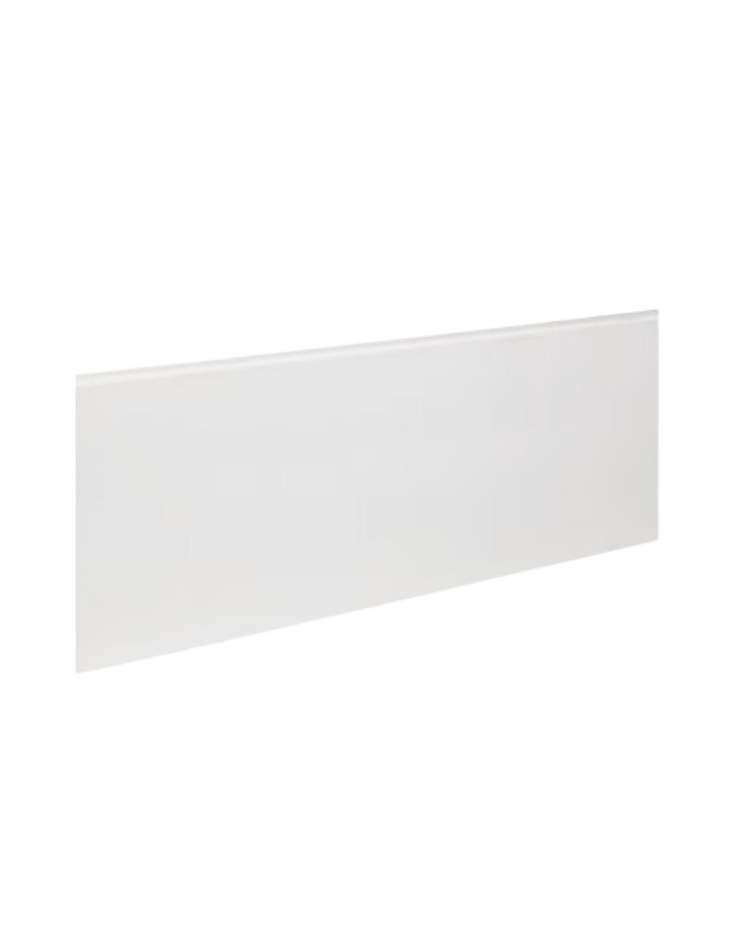 Simple white baseboard molding with a clean, minimal profile.