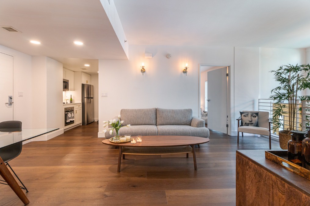 Cozy Living Room and Integrated Kitchen Area in San Diego ADU