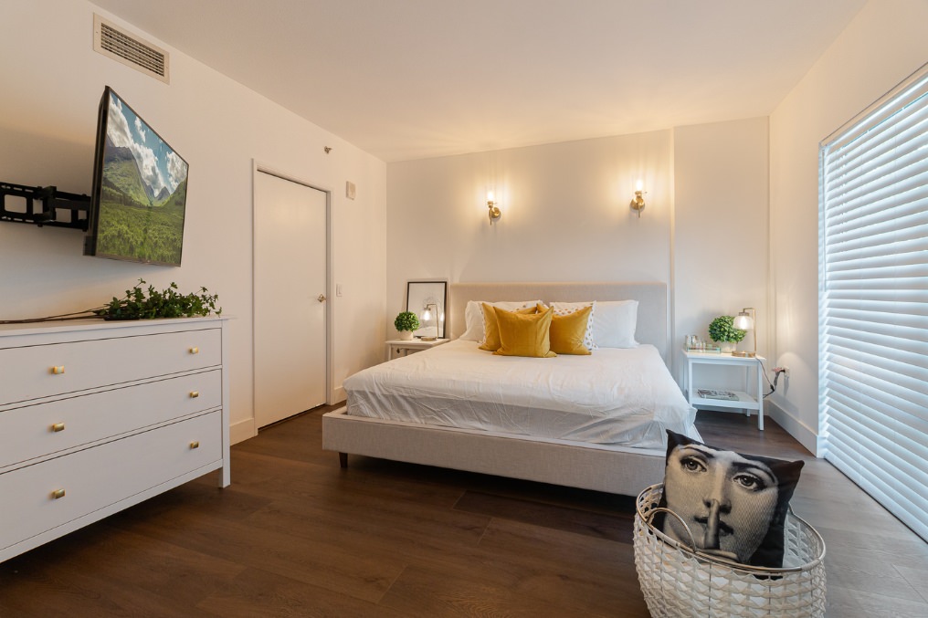 Stylish Bedroom with Natural Lighting in San Diego Attached ADU