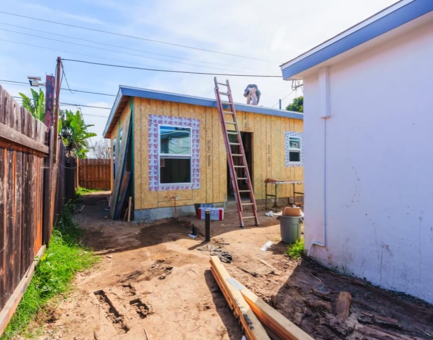How to Finance an ADU Investment – California detached ADU construction project financed through home equity or construction loans
