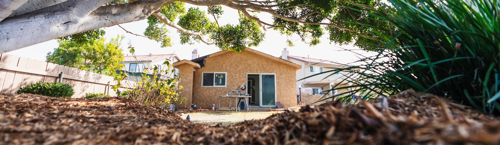 Completed ADU in a landscaped backyard, showcasing thoughtful design and integration.