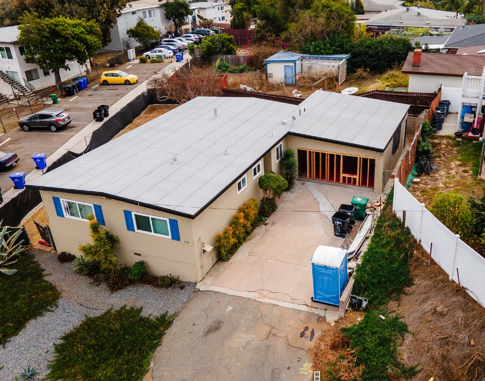 Casita construction site showing the early stages of development.