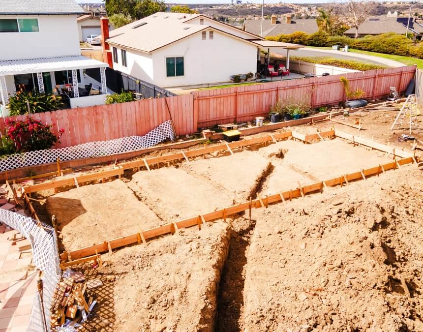 Site preparation and grading reflecting factors that influence ADU setback requirements