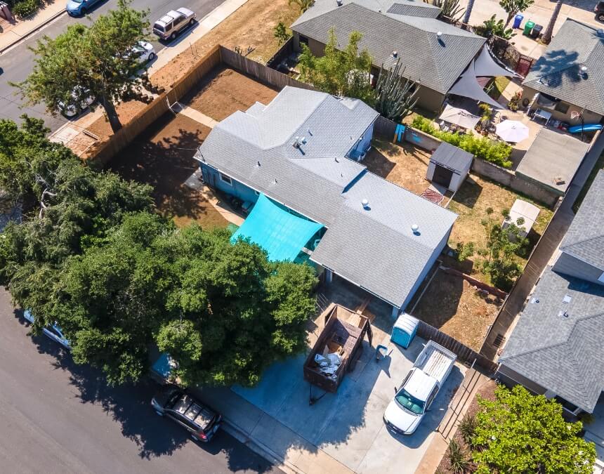 Aerial view of San Diego property ready for ADU construction – Should I Finance My ADU Now or Wait