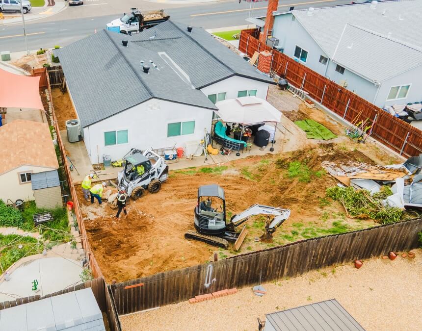 ADU construction progress in residential San Diego lot – What Is the ADU ROI Timeline