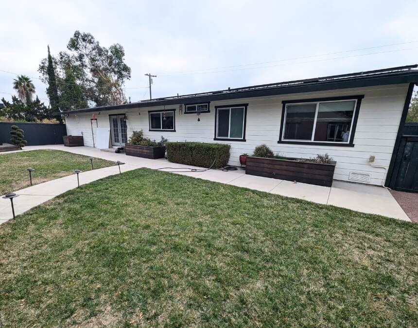 ADU Permits, Timelines & Approval Process – San Diego backyard site view, reflecting pre-build planning and permitting considerations.