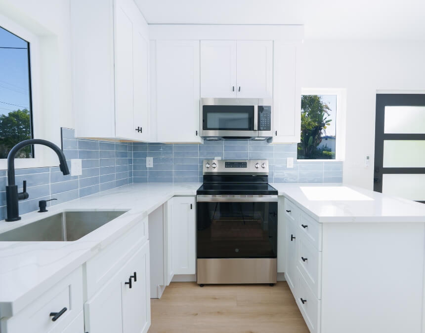 ADUs for Multigenerational Living (San Diego Perspective) – bright, accessible ADU kitchen interior designed for comfortable long-term living.