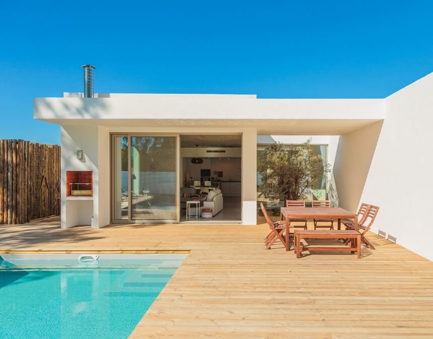 Architectural Elements and Interior Exterior Connection in ADU design using doors windows and material continuity