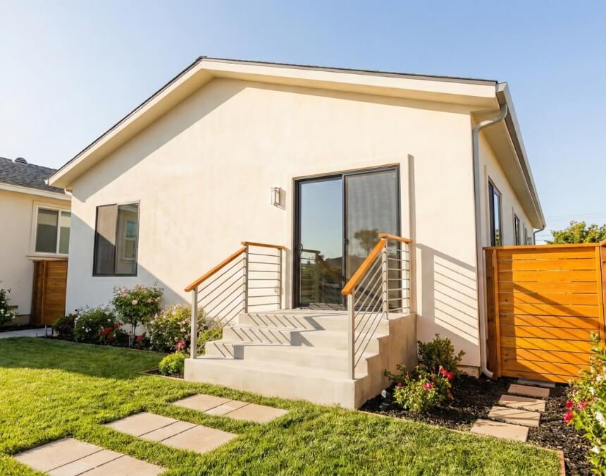 The Construction Journey From Blueprints to Completion – completed ADU build reflecting vaulted ceiling construction planning