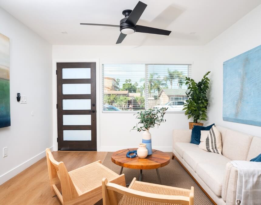 Risks Challenges and Long-Term Considerations ADU exterior with pathway and landscaping highlighting site constraints.