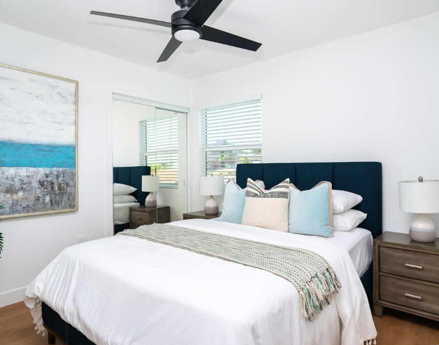 Modern ADU bedroom interior showing added property value and living space